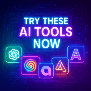 Infographic showing the top 10 best free AI tools 2026 with colorful icons.