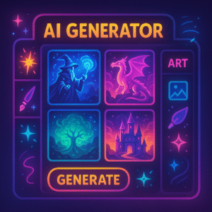 Leonardo AI 2026 interface with colorful neon art cards and high-quality image previews.