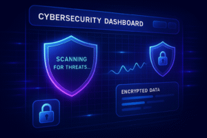 Password manager automatically generating and storing secure passwords across devices.